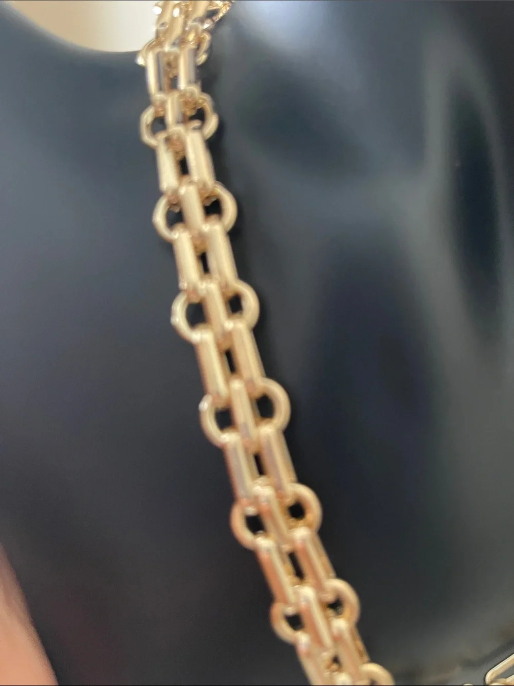 CHANEL Gold and Pearl CC Charm And Double Chain Necklace